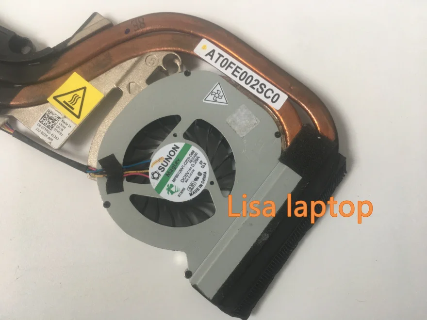 Для Dell OEM Latitude E6420 cpu вентилятор и радиатор в сборе для дискретной Nvidia TYP01