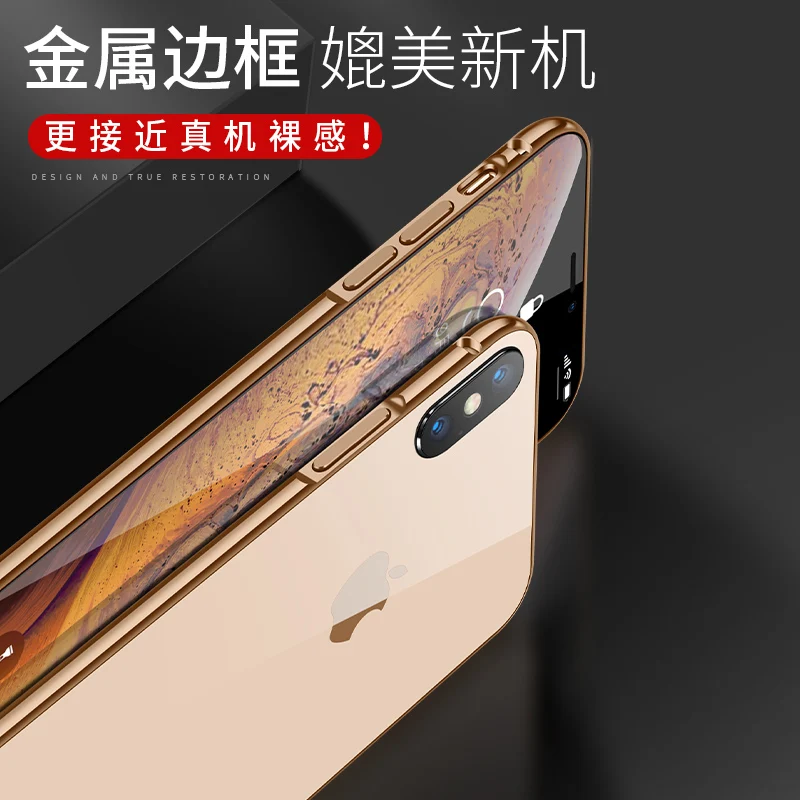 Роскошный металлический бампер чехол для телефона для Apple iPhone XS Max чехол алюминиевая рамка жесткий защитный чехол для iPhone XR XS X Чехол