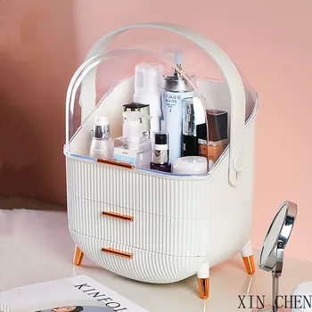 

New storage makeup organizer for cosmetics,makeup box for jewelry organizer,cosmetic storage holder for lipsticks/cream/mask