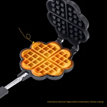 Waffle-Maker Pan Non-Stick 14cm Muffin Cake Lattice Barbecue Steak Breakfast Pot Dish Kitchen Baking Waffle Mold