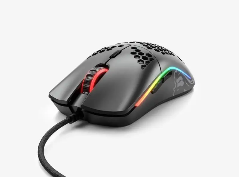 Мышь Glory Gaming Model O Black mate(Preto Fosco)-GO-черный/черный глянцевый(Preto Brilhante)-GO-GBLACK