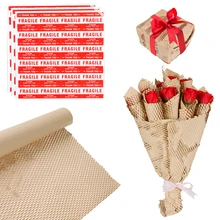 Papier artisanal en papier Kraft brun nid d'abeille, pour emballer le matériel d'emballage, fête d'anniversaire, mariage, artisanat d'art fait à la main