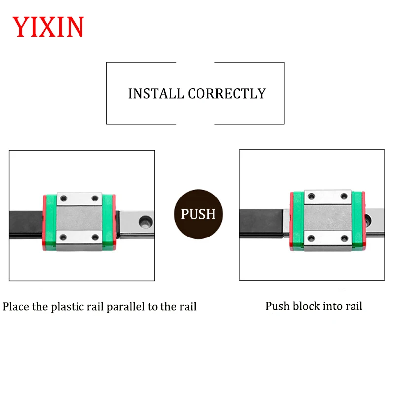 MGN7 MGN12 MGN15 MGN9 L 100 200 350 500 600 800 мм миниатюрные линейные рельсы горка 1 шт. MGN