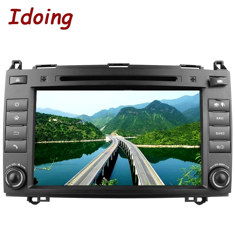 Idoing 2Din Android 7. 1 DVD Автомобильный мультимедийный видео плеер для MercedesBenz AB Class W169 руль