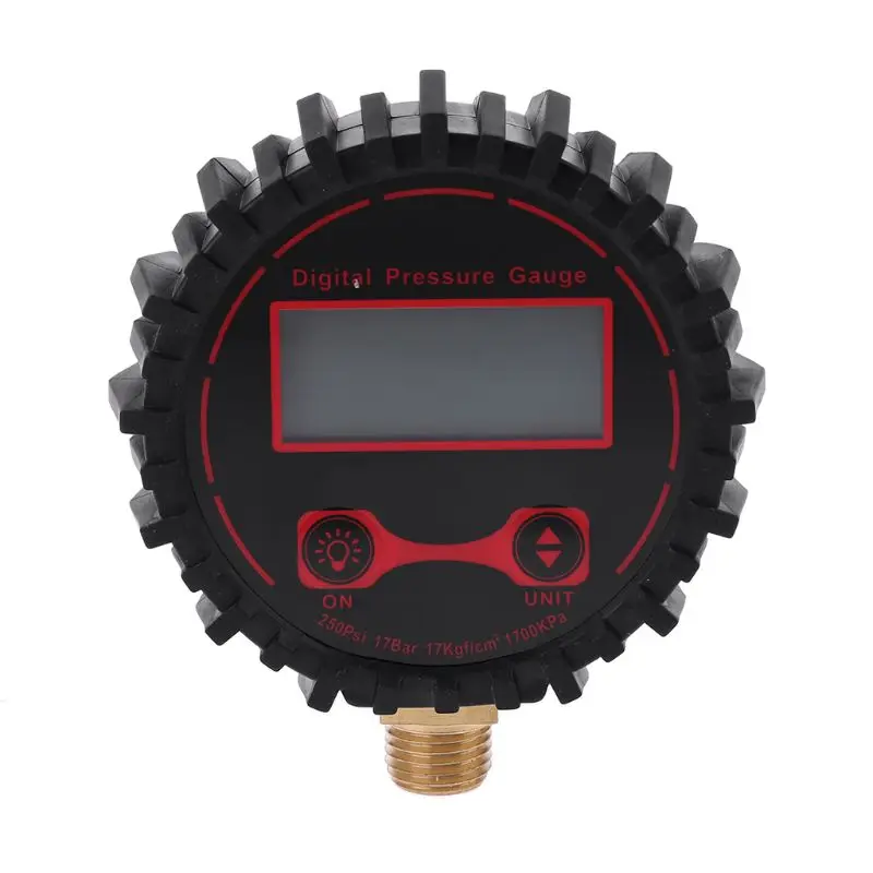 0 250 PSI цифровой манометр для шин 1/4 &quotс фонариком автомобиля грузовика велосипеда
