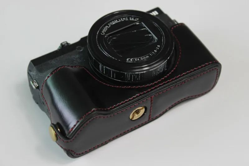 Чехол из искусственной кожи для Canon G5X Mark II, сумка для камеры, Половина корпуса, чехол для Canon PowerShot G5X MarkII G5XII G5X2 G5XM2 G5X II G5x 2