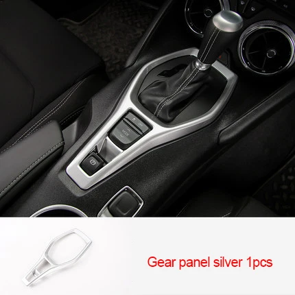 For Chevrolet Camaro Bumblebee- chrome Gear shift panel silver 1pc