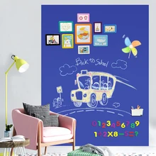 Большая меловая доска наклейка на стену с мелом доска контактная бумага рулон черная доска наклейка на стену виниловая для дома офиса школы