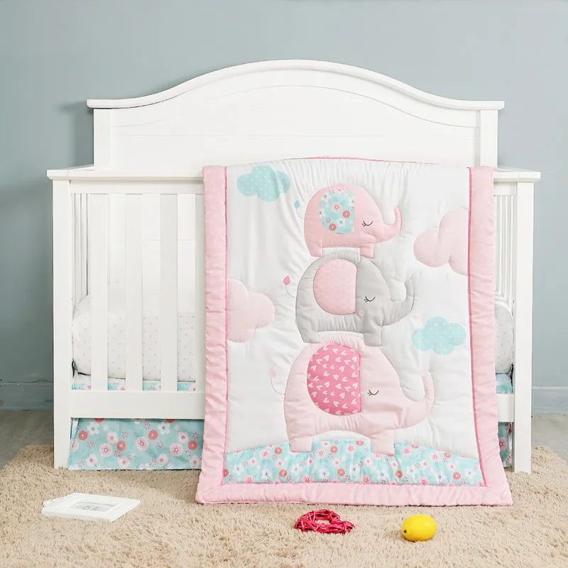 white nursery bedding