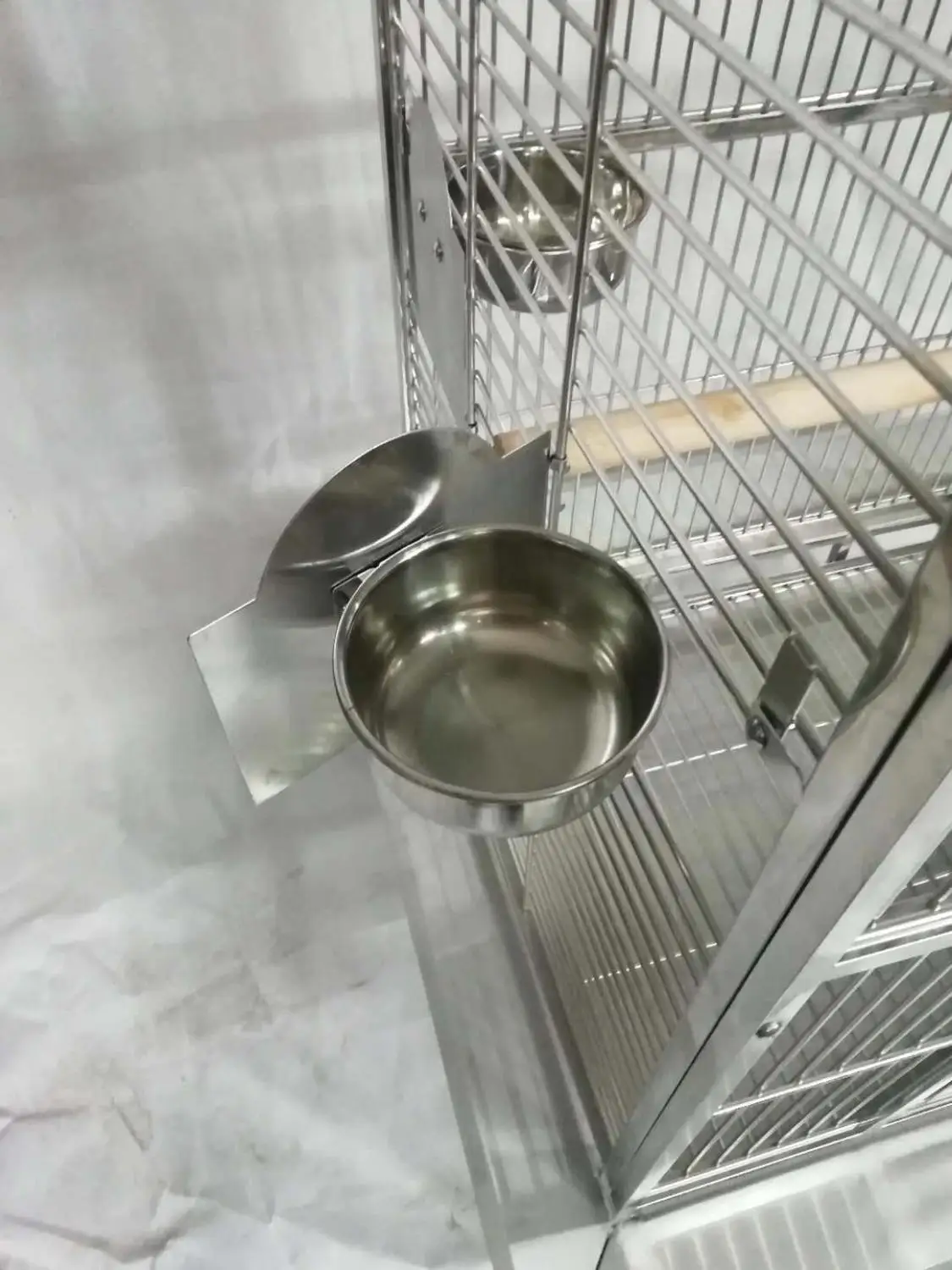 2" Х 22" Х 6" ИЗ НЕРЖАВЕЮЩЕЙ СТАЛИ ПТИЧЬЯ КЛЕТКА ДЛЯ ПТИЦ ПОПУГАЙ ИГРАТЬ
