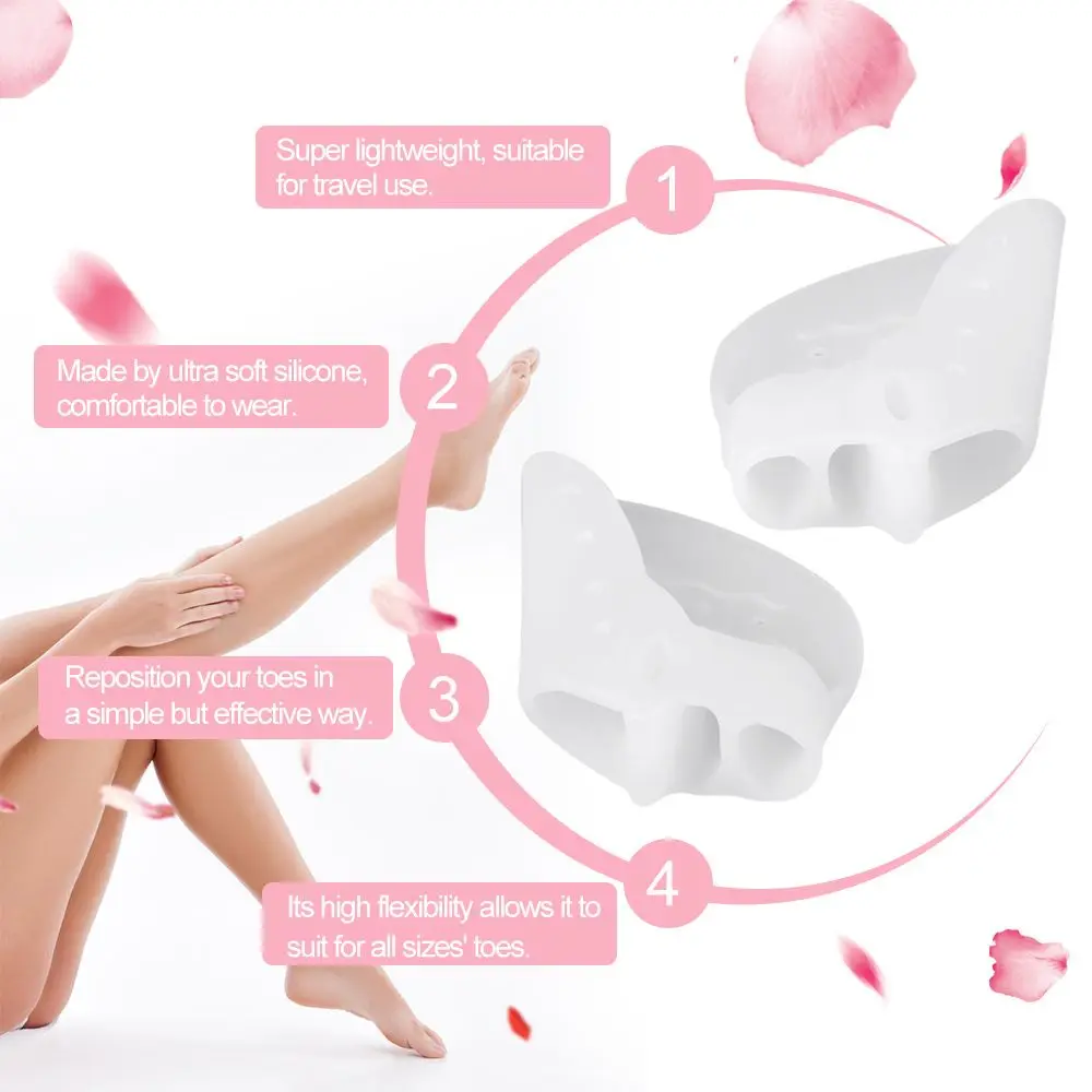 Bone Thumb Orthotics 1 Pair Silicone Gel Hallux Valgus Corrector Big Toes Separators Foot Care Pedicure Device Bunion Adjuster