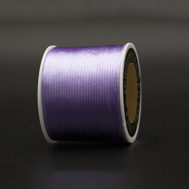 Satin Rattail Silk Cord Nylon Thread Cord Chinese Knot DIY Rope Bead Bracelet Jewelry Making Rope String