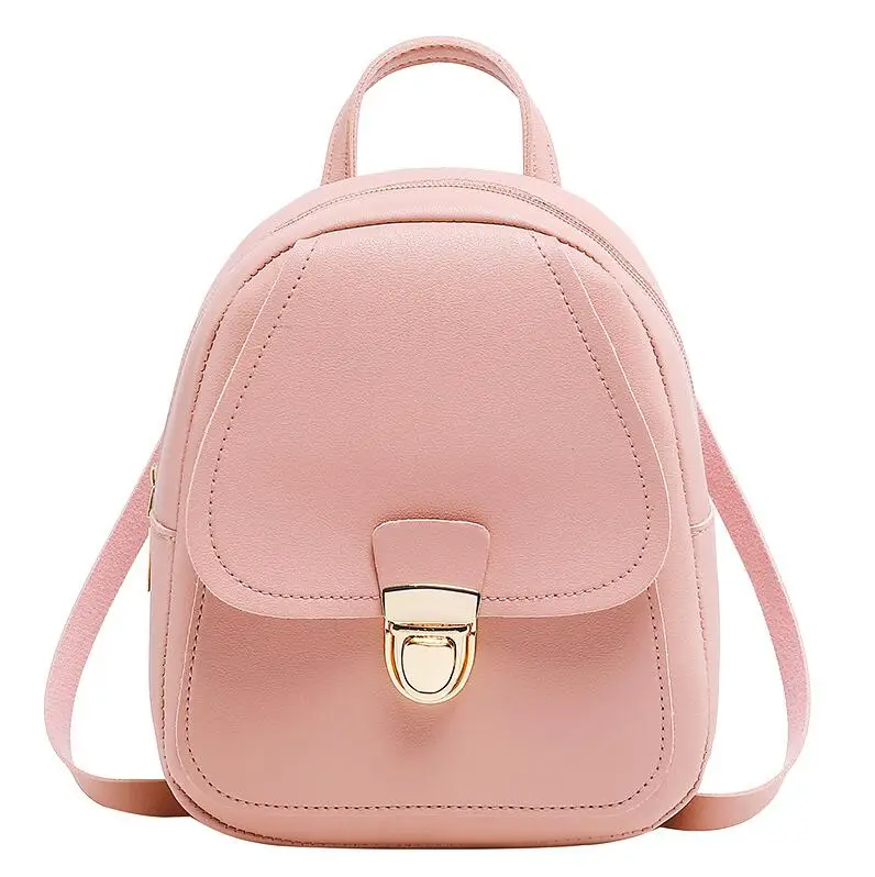 Yogodlns Min рюкзак из искусственной кожи, сумка на плечо для девочек-подростков, Детские Многофункциональные маленькие сумки, женская сумка для телефона - Цвет: Pink