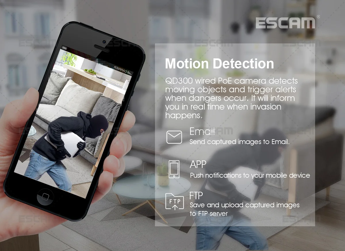 Escam QD300 мини цилиндрическая IP камера 2,0 МП HD 1080P Onvif P2P ИК наружное наблюдение ночное видение инфракрасная POE камера безопасности