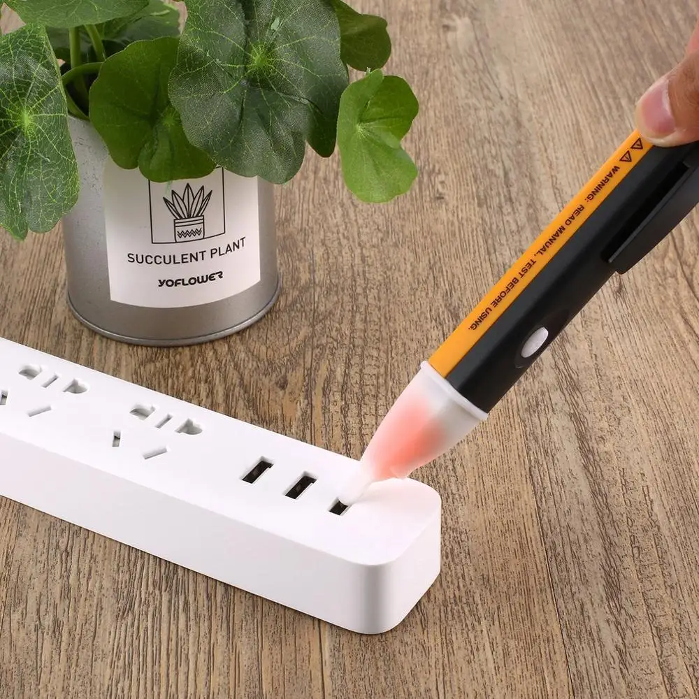 

Digital Electrical Socket Wall AC Power Outlet Voltage Detector Sensor Tester Pen 90-1000V Measure Voltage Instruments