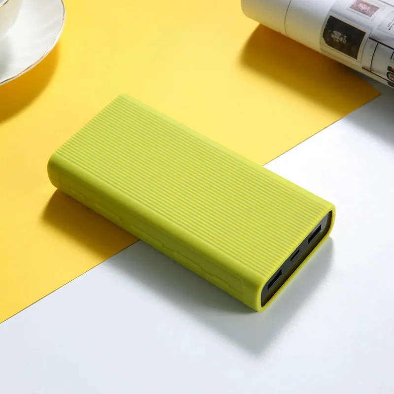 Силиконовый чехол для Xiaomi power Bank 3 поколения 20000 мАч PLM07ZM резиновый чехол Чехол Сумки для портативного внешнего аккумулятора