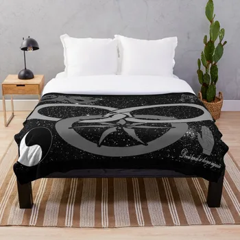 

Wheel of Time Tel aran rhiod and symbols bla Throw Blanket Soft Sherpa Blanket Bed Sheet Single Knee Blanket Office Nap Blanket