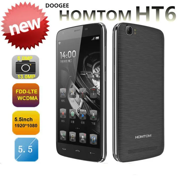 HOMTOM HT6 Телефон Фронтальная камера для HOMTOM HT6/doogee T6 MTK6735P четырехъядерный сотовый телефон, 5,5 дюймов Android 5,1