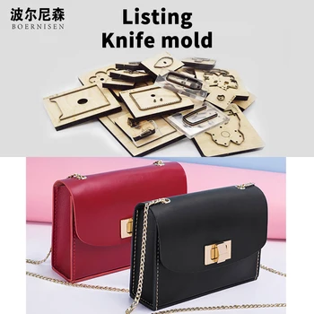 

Fashion new small shoulder bag wood mold cutting trend 2020 DIY hand-clad steel mold suitable for die cutting machine