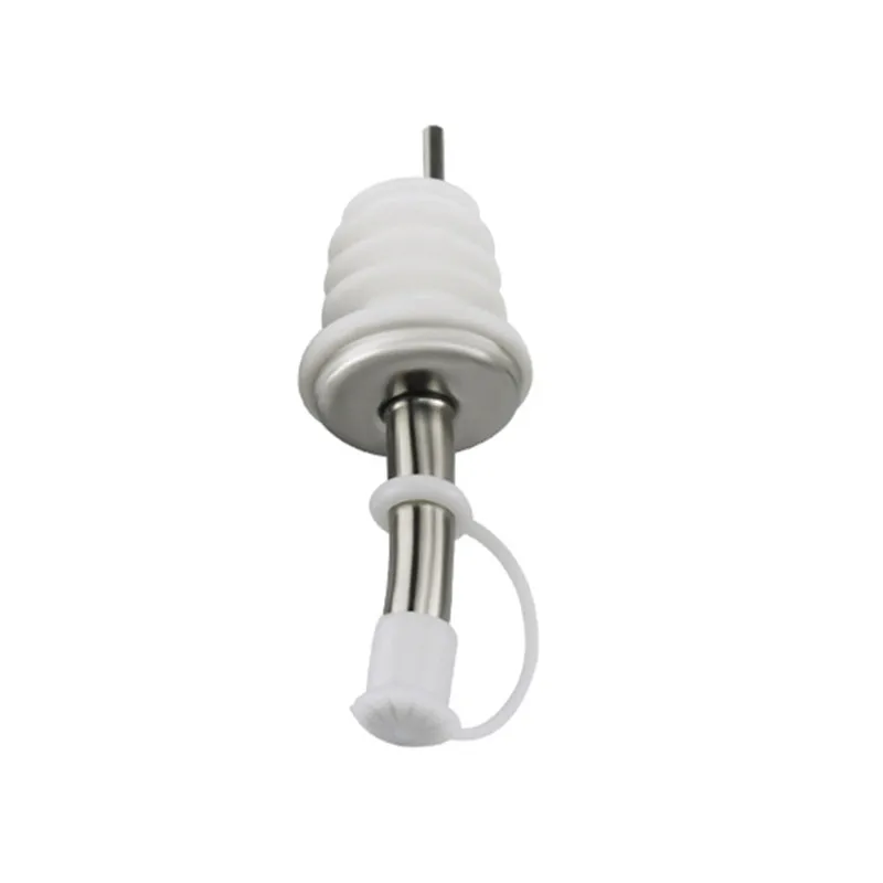 Winding pipe white 1 шт. бутылочный носик для масла из нержавеющей стали/рот с пробкой, фляжка, бутылка для сухого красного вина, пробковая заглушка, диспенсер для оливкового разлива - Цвет: Winding pipe white