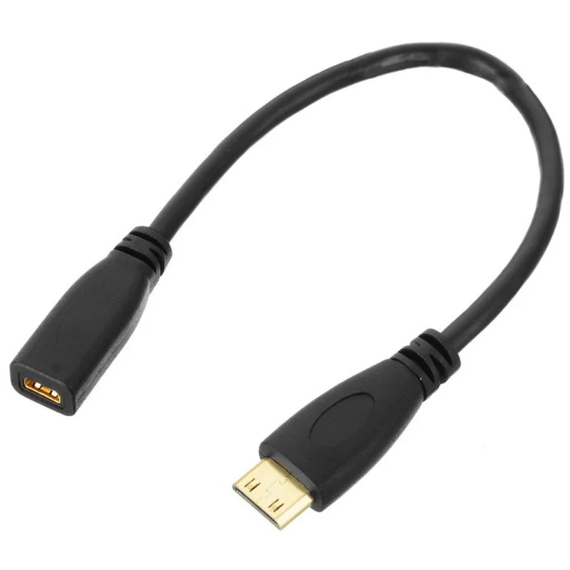 Переходник с разъема типа D Micro HDMI v1.4 Мама на Тип C мини папа Кабель-адаптер 20 см |