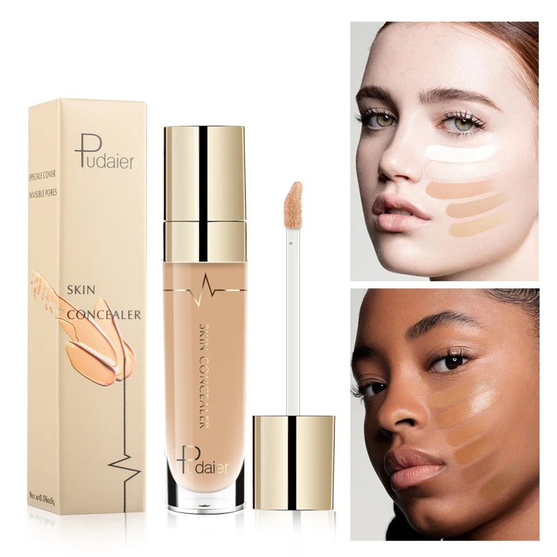 

PUDAIER Magical liquid Concealer Foundation Makeup Full Cover Contour Face Concealer Cream Waterproof Make Up Base Cosmetic