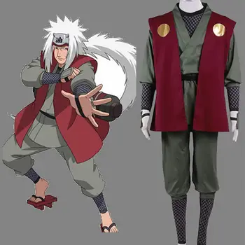 

Naruto Shippuden Anime Jiraiya Cosplay Costume Halloween Bodysuits