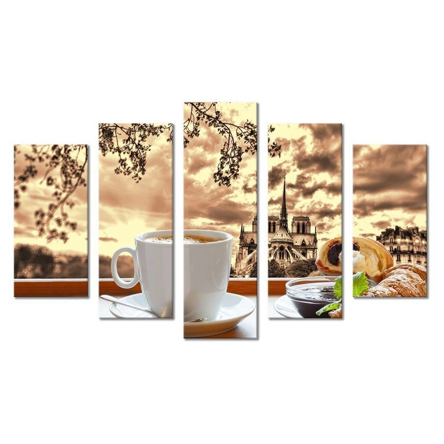 Модульная картина &quotBreakfast&quot 80x140 M2147 | Дом и сад