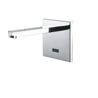 

MTTUZK Wall Mounted Brass Automatic Sensor Faucet Bathroom Basin Touchless infrared Faucet Hot Cold Square Sensor Taps