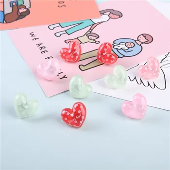 

9pcs Love Heart Shape Thumb Tack Pins Pink Push Pin Decoration Wall Cork Board Pushpin Stationery Office Binding Drawing Pin
