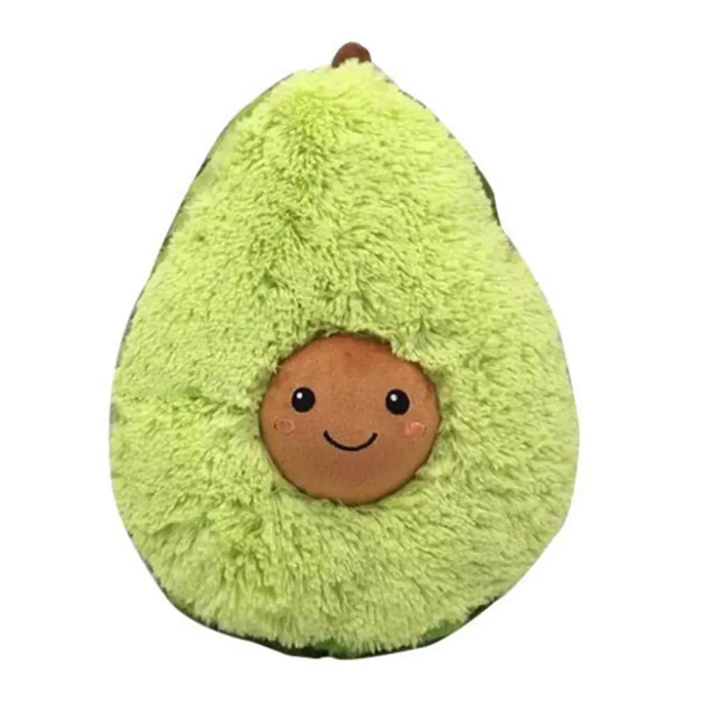 Милая плюшевая игрушка авокадо, мягкая кукла для малышей, мультяшная Подушка с фруктами, диванная подушка для девочек, подарки на Рождество и день рождения - Цвет: Светло-зеленый