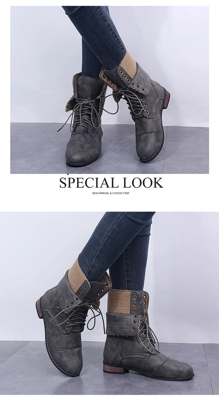 Woman Boots Classic Western Mid Calf Cowboy Boot For Women Retro Cowgirl Boots Low Heels Fashion Women Shoes Platform Botin Muje