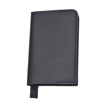 

20PCS / LOT Soft Genuine Leather Ultra Thin Passport Cover Business Passport Holder Black