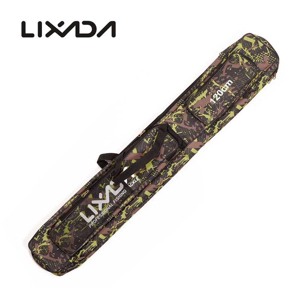 Lixada 다목적 낚시 가방, 두꺼운 캔버스 소재, 방수 내구성 케이스, 낚싯대 가방, 낚시 태클 가방, 120 cm, 150cm 