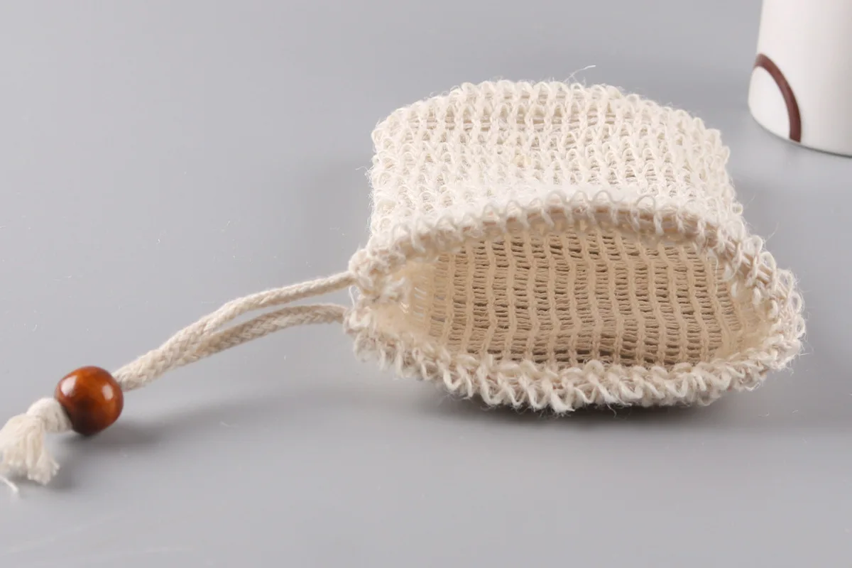 Cotton Linen Soap Bag Face Wash Cleansing Natural Plant Fiber Environmentally Friendly Handmade Soap Foam Net qi pao wang Cleans