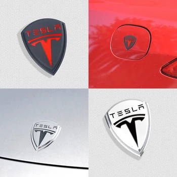 

Car 3D Metal Emblem Side Fender Stickers Car Rear Trunk Decals sticker For Tesla Model 3 Model S X Y Accessories