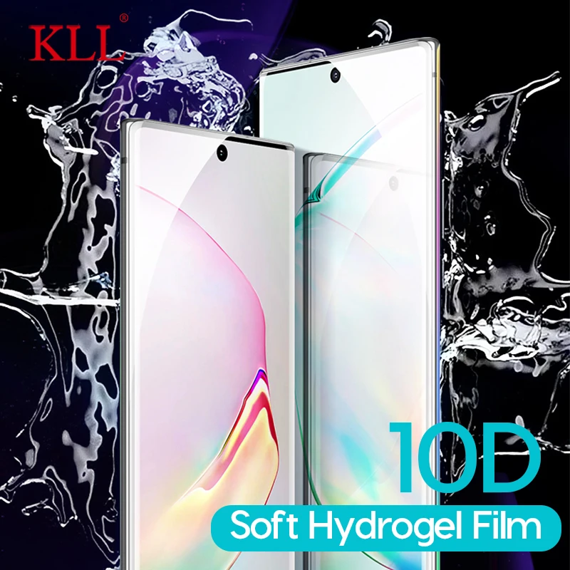 10D полное покрытие Гидрогелевая пленка для Samsung Galaxy Note 10 Plus Защита экрана A70 A60 A50 A40