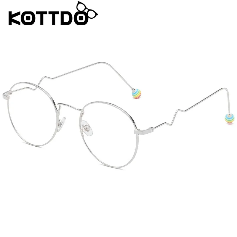 KOTTDO круглые металлические оправы для очков женщин компьютерные очки оправа