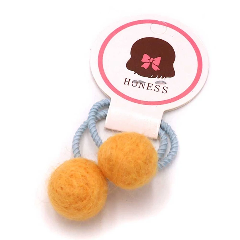 Горячая Распродажа детская маленькая резинка младенческий шарик из шерстяного