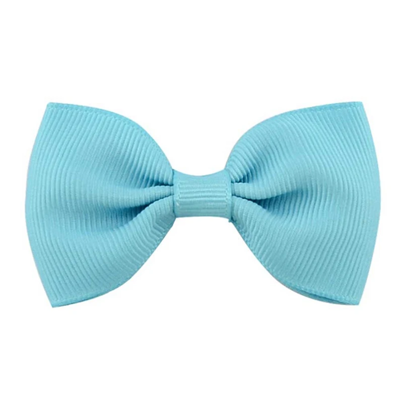 20pcs/Pack Mixed Color Baby Girls Hair Accessories Bow Hair Clips Candy Color Grosgrain Ribbon Bowknot Hairpins