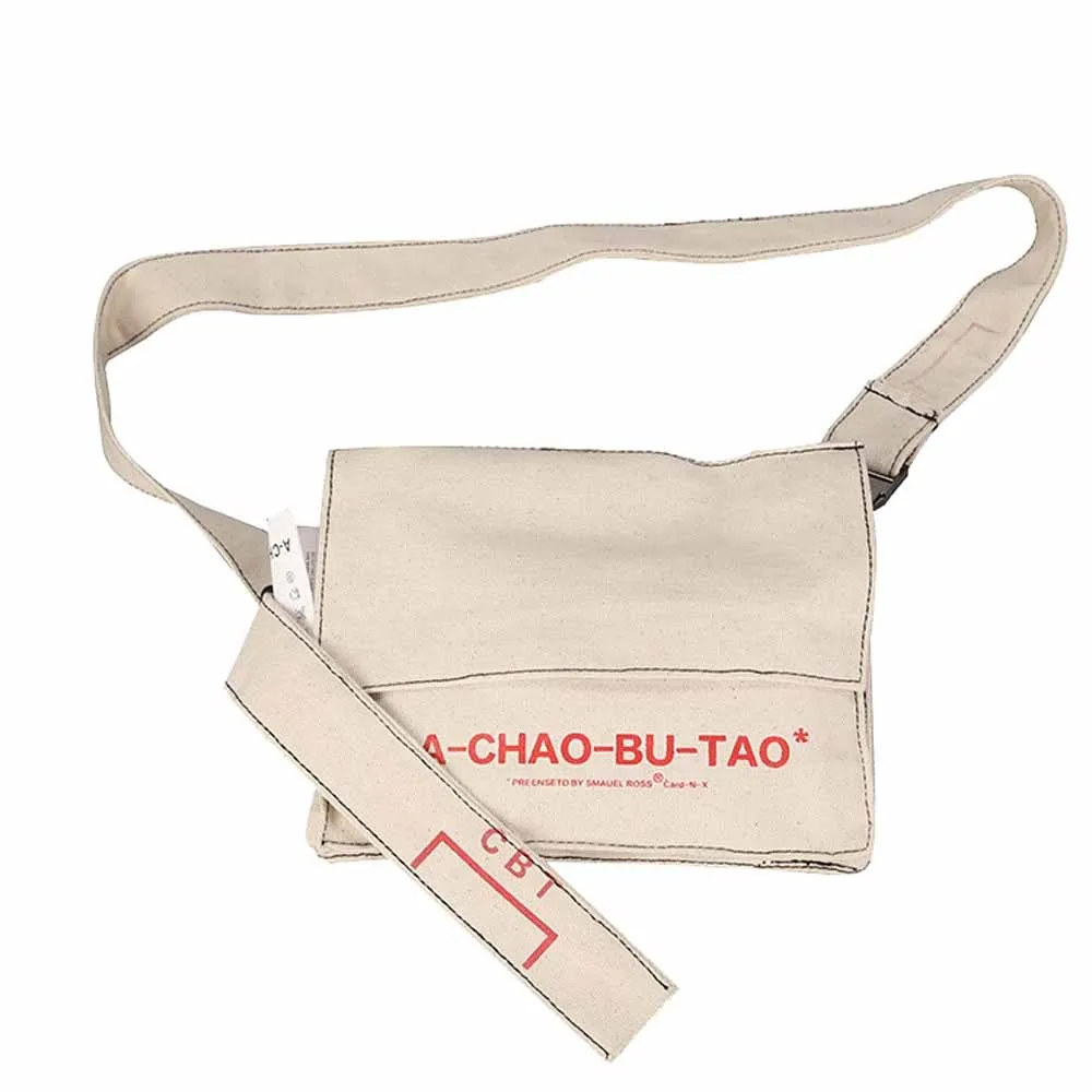 

Unisex Vintage Bag Shoulder Messenger Chest Crossbody Book Bag Canvas Simple Wild Casual Fashion Popular Large capacity H1
