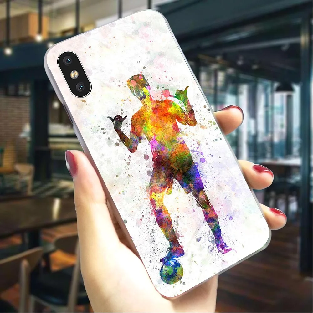 Модный футбольный футбол жизни Телефон чехол для iphone 8 5 5S SE 6 6 S/6 6S Plus 7/7 8 Plus X XS XR Xs Max жесткий чехол - Цвет: K2504204