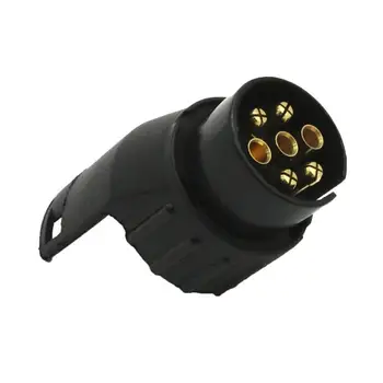 

7 Pin To 13 Pin Plug Adapter Converter Tow Bar Socket Converter Black Auto Accessories