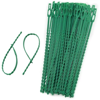 

New-Adjustable Plastic Plant Cable Ties Reusable Cable Ties for Garden Tree Climbing Support Plant Vine Tomato Stem Clip