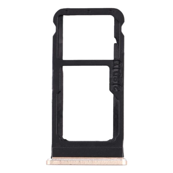 Золотой Для Nokia 6,1 лоток для sim-карт+ лоток для sim-карт/лоток для карт памяти Micro SD для Nokia 6()/TA-1043 TA-1045 TA-1050 TA-1054 TA-1068 TA - Цвет: Золотой