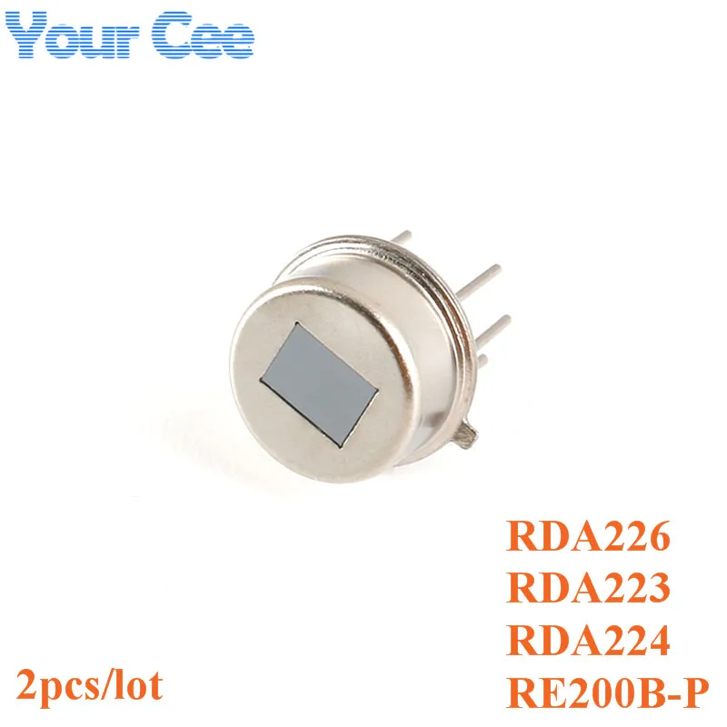 

2pcs/lot PIR Human Infrared Radial Sensor Pyroelectric Sensor RE200B RDA224 RDA226 RDA223 Digital TTL Singnal Output
