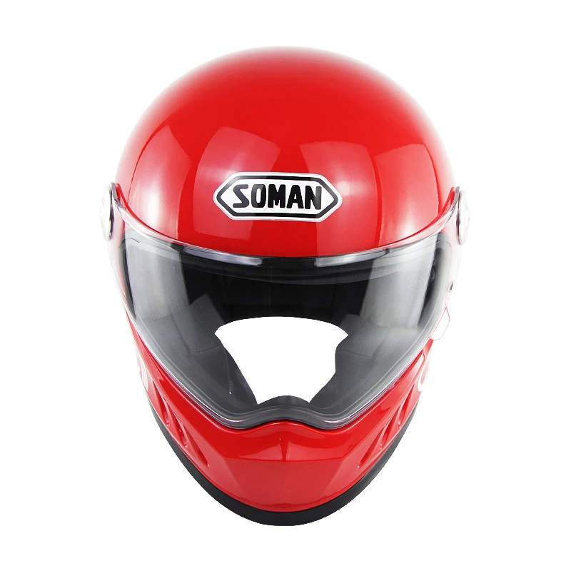 pastel Si puerta Cascos originales para Soman SM801 Moto rcycle brillante casco de carreras  Retro casco capacete moto Dot/GB aprobado de cara completa|Cascos| -  AliExpress