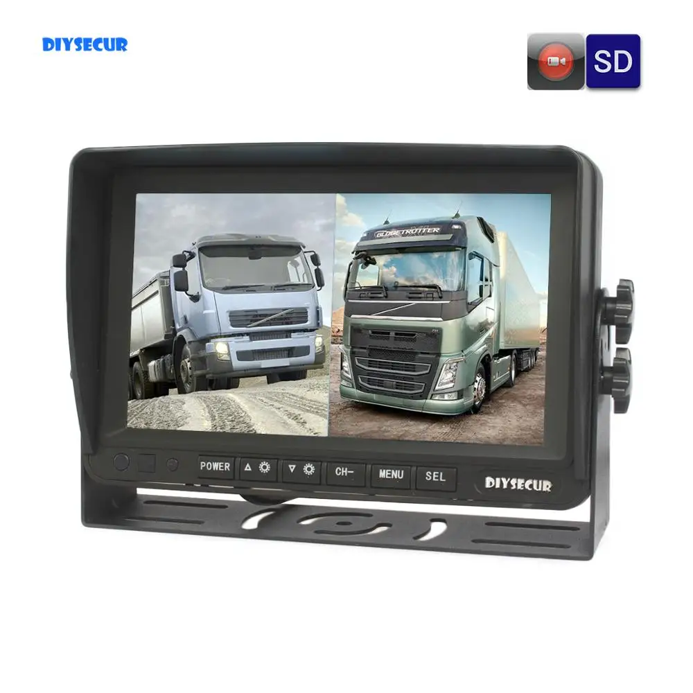 IPS панель DIYSECUR 7 дюймов Поддержка 960P AHD камера поддержка SD карты