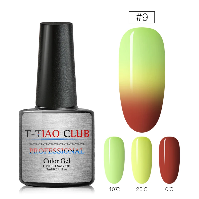 H565 T-TIAO CLUB, 8 мл, меняющий температуру, гель для ногтей, Термальный Гель-лак, замачиваемый, стойкий мерцающий лак для ногтей - Цвет: H565