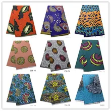 6 ярдов настоящий воск Tissu Африканский Печатный полиэстер ткань пэчворк гарантированный воск африканская ткань Анкара 258